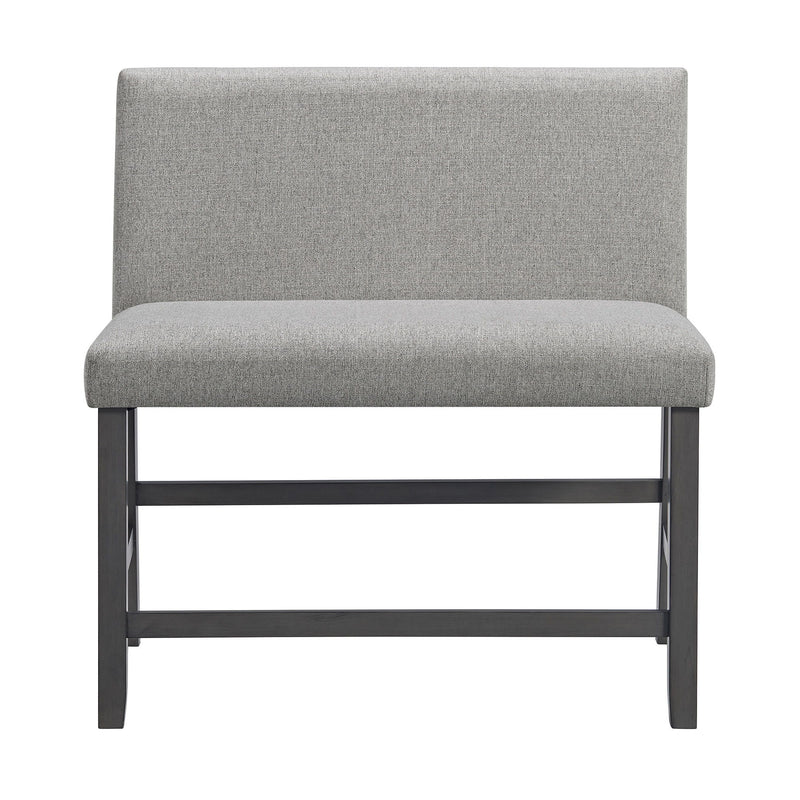 Seneca - Counter 3 Piece Corner Fabric Bench - Gray