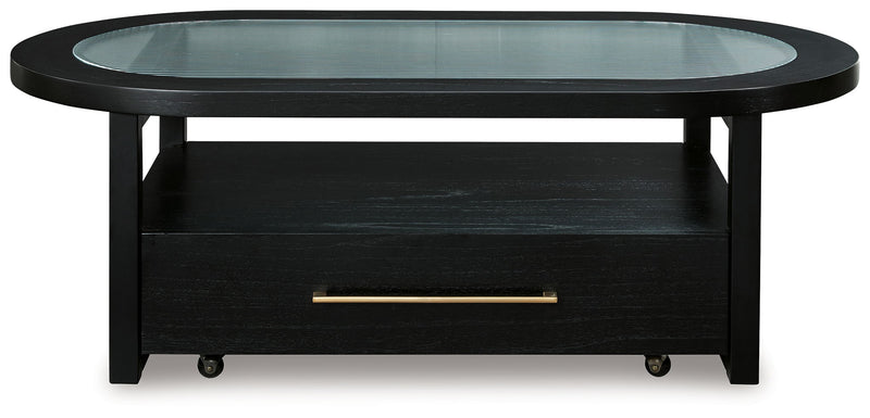 Winbardi - Oval Cocktail Table - Black