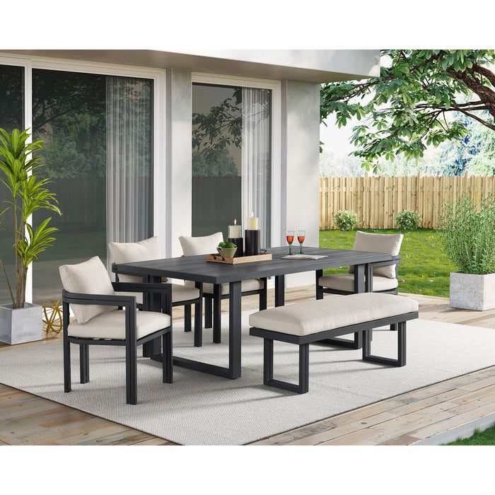 Playa - Dining Chair (Set of 2) - Dark Gray / Beige