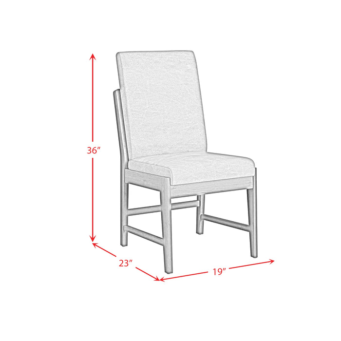 Brisbane Standard Height Dining Set in Brown-Table and Four Fabric Chairs