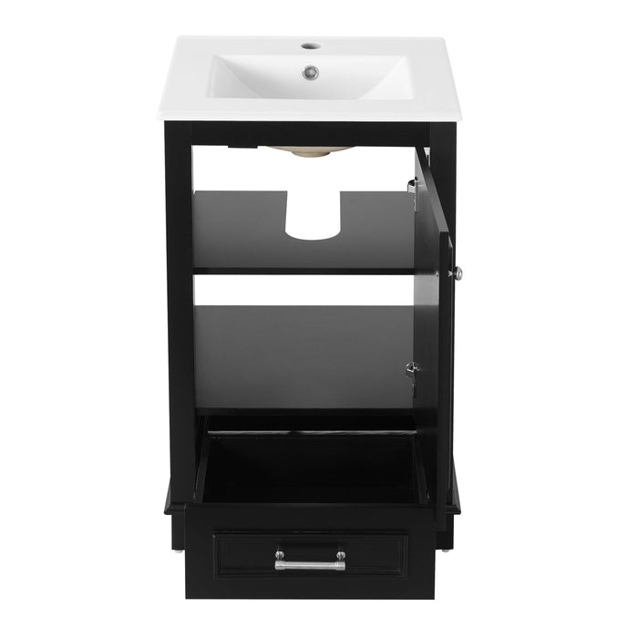 20" Bathroom Vanity With Sink, 1 Drawer, Freestanding Single Set