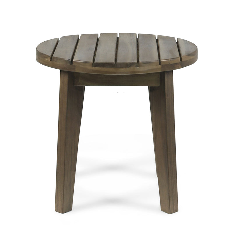 Outdoor Acacia Wood Side Table With Weather Resistance
