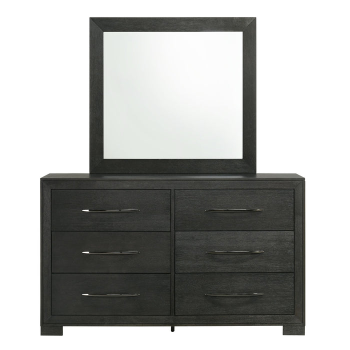 Allan Dresser & Mirror Set in Black
