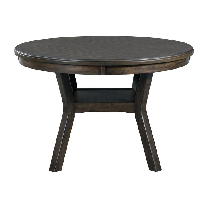 Amherst Dining Table w/Wood Leg Dark Finish