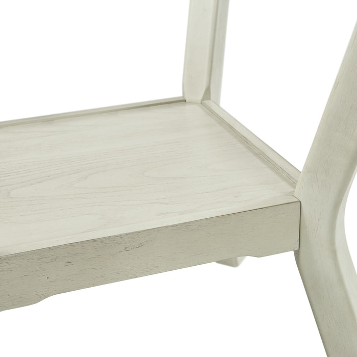 Amherst Dining Table w/Wood Leg White Finish