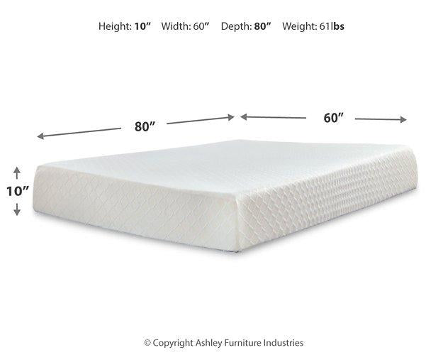 10 Inch Chime Memory Foam Mattress Set