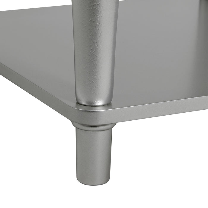 Avril Sofa Table in Silver