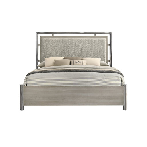 Lennox 6/6-6/0 Ek/Wk Headboard, Footboard & Slat Kit-Gray