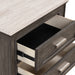 Lisbon Marble Top Nightstand-Gray