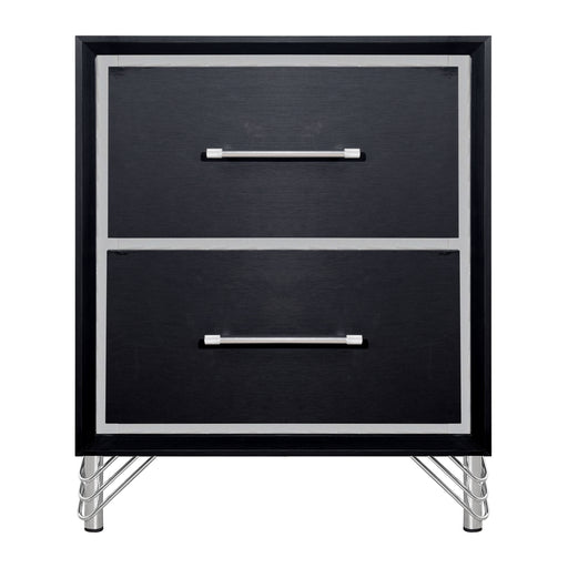 Ava 2 Drawer Nightstand-Ebony