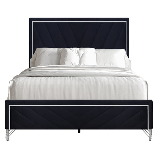 Ava 5/0 Q Headboard, Footboard & Slat Kit-Ebony