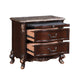 Constantine Nightstand W/Marble Top-Cherry