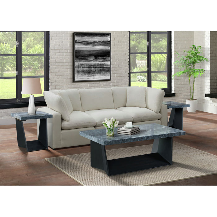 Beckley Coffee Table Complete in Dark Marble Top