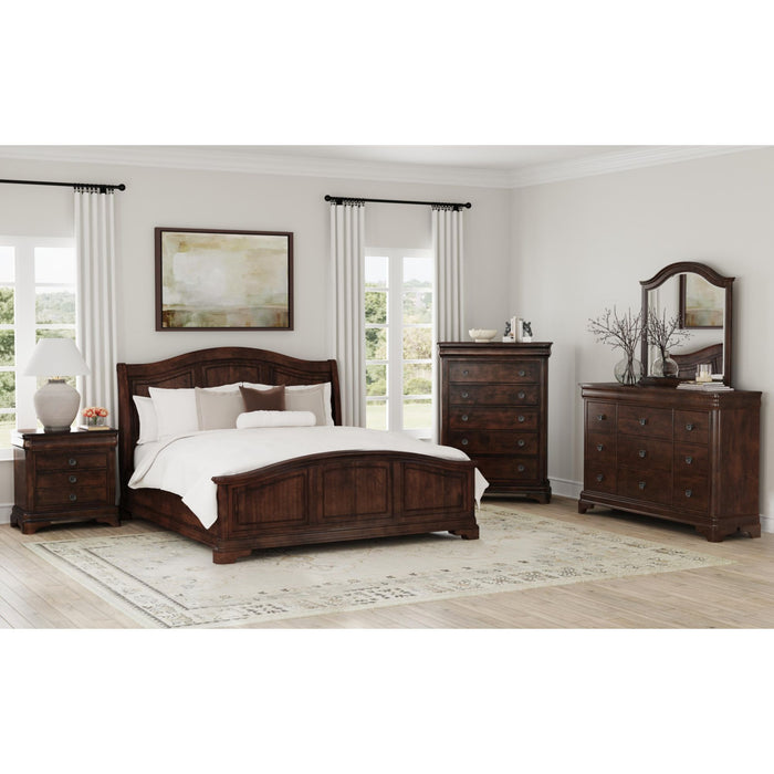 Cameron Cherry Panel Bedroom Set