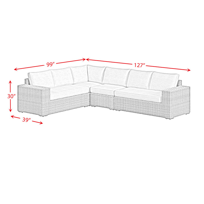 Carmona 4PC Conversion Set in Natural and Olefin Beige