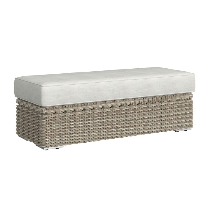 Carmona 6PC Conversion Set in Natural and Olefin Beige with Ottoman