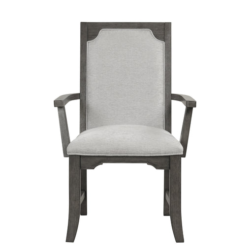 Lisbon Dining Arm Chair (2 Per Carton)-Gray