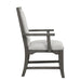 Lisbon Dining Arm Chair (2 Per Carton)-Gray