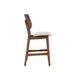 Oscar Counter Chair With Natural Cushion-Walnut