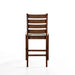 Pascal Ladderback Counter Chair (2 Per Carton)-Walnut