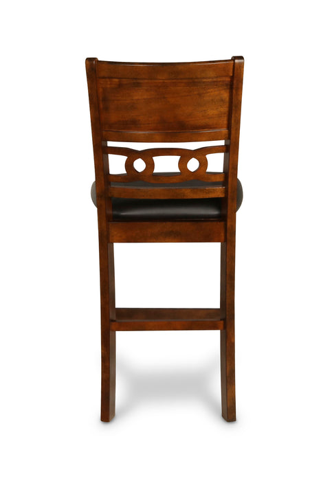 Gia 3 Pc 30" Storage Counter Table & 2 Chairs-Brown