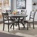 Cori Round Dining 5 Pc Set-Gray