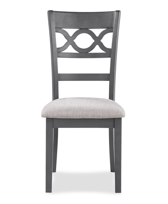 Cori Round Dining 5 Pc Set-Gray