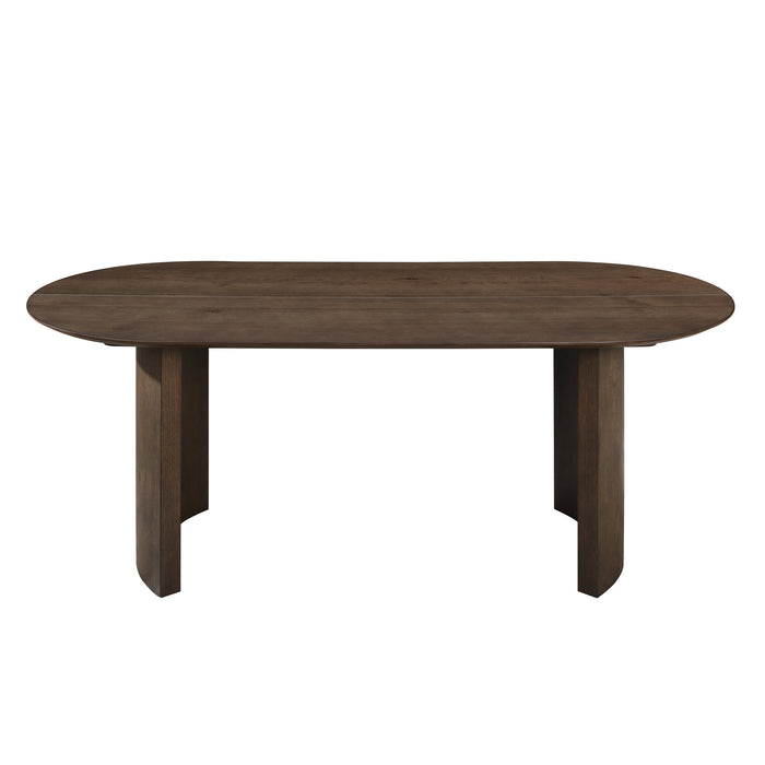 Kody Oval Dining Table Base-Dk Walnut