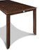 Amy 5 Pc 60" Counter Storage Table+Chairs-Brown Cherry