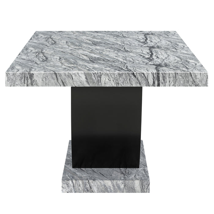 Lyra Dining Table Top And Base Bottom Marble