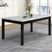 Celeste 64" Dining Table-Espresso/Faux Marble
