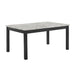 Celeste 64" Dining Table-Espresso/Faux Marble