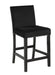 Celeste 5Pc 42" Marble Finish Counter Table & 4 Chairs-Black