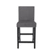 Celeste 5Pc 42" Marble Finish Counter Table & 4 Chairs-Gray
