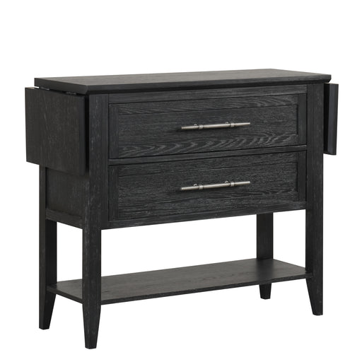 Sable Crest Drop Leaf Server-Black