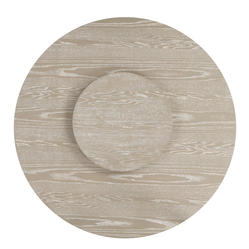 Gwendolyn Round Dining Table Top & Lazy Susan-Cerused Taupe