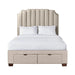 Harper Queen Upholstered Storage Bed - National Furniture Liquidators