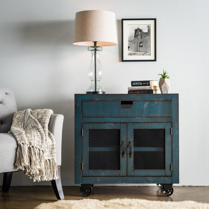 Industrial 2-Door Accent Chest