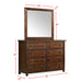 Dawson Creek Dresser & Mirror Set - National Furniture Liquidators