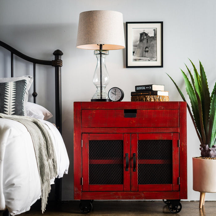 Industrial 2-Door Accent Chest