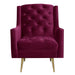 Bryan Accent Chair w/ Gold Legs - National Furniture Liquidators