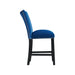 Francesca Blue Velvet Counter Height Chair Set of 2 - National Furniture Liquidators