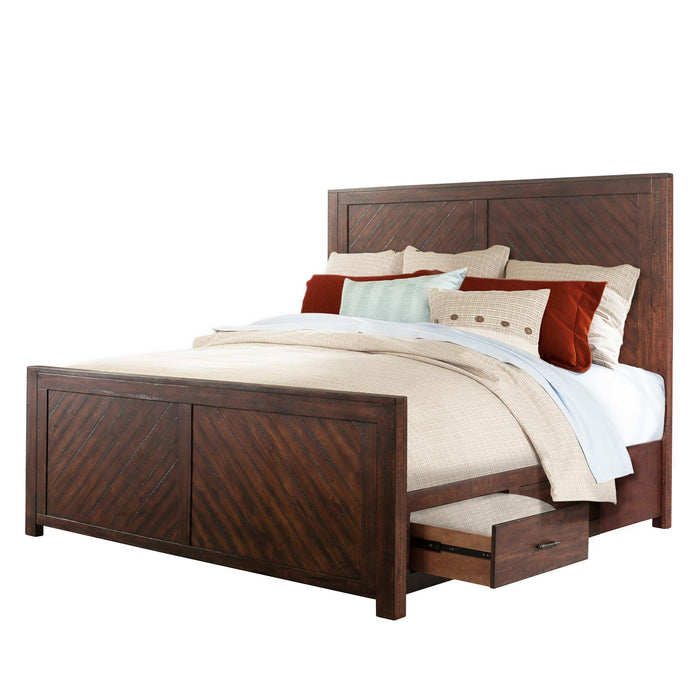 Jax Queen Platform Storage Bed - National Furniture Liquidators