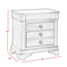 Cameron Cherry Nightstand - National Furniture Liquidators