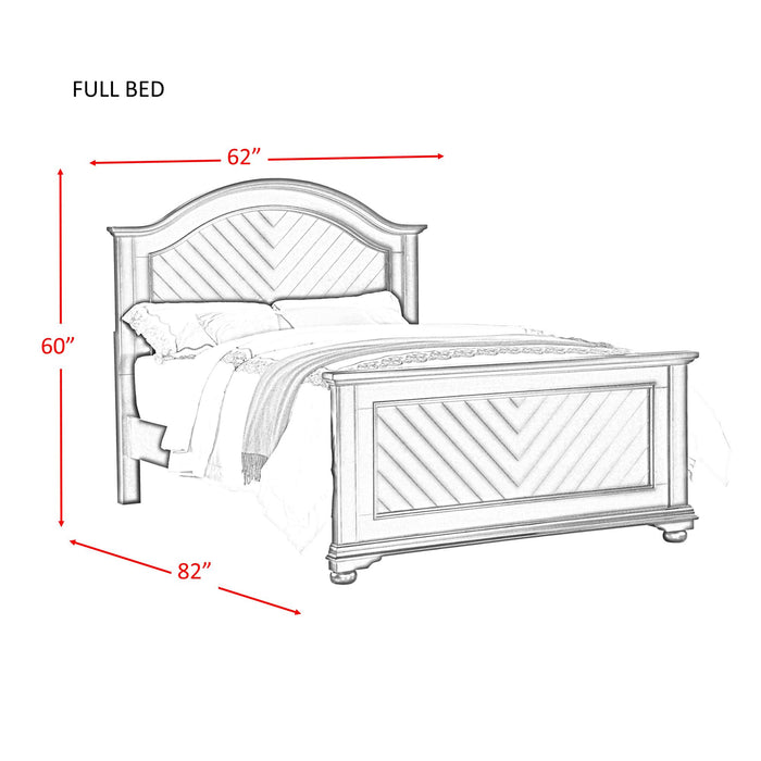 Brookpine White Full Panel Bed