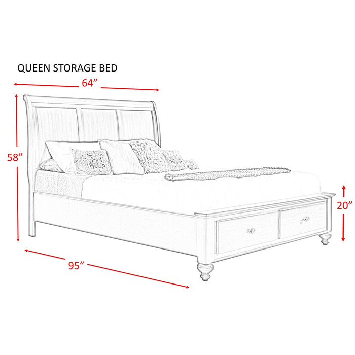 Chatham Queen Storage Bed - National Furniture Liquidators