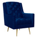 Bryan Accent Chair w/ Gold Legs - National Furniture Liquidators