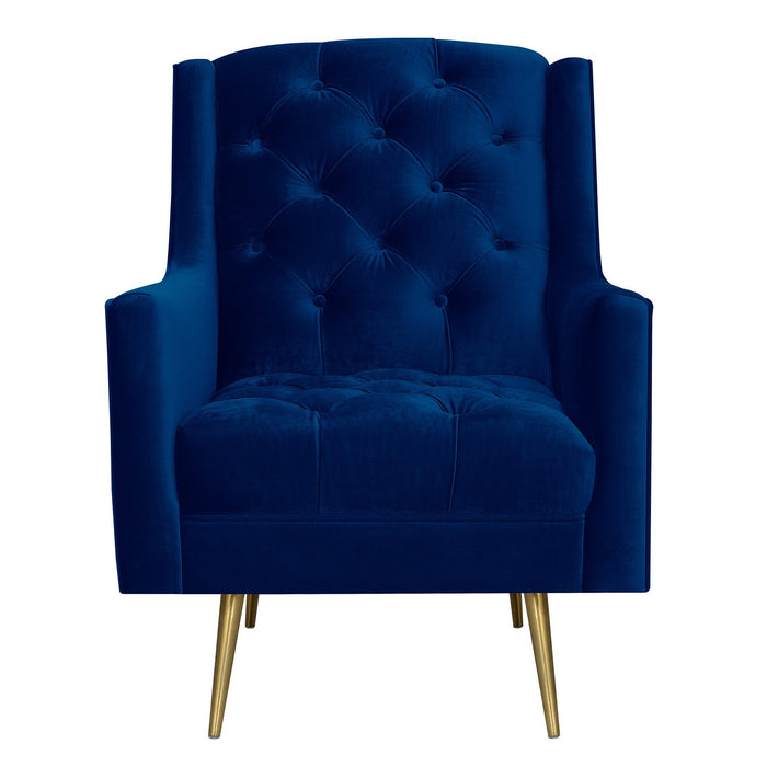 Bryan Accent Chair w/ Gold Legs - National Furniture Liquidators