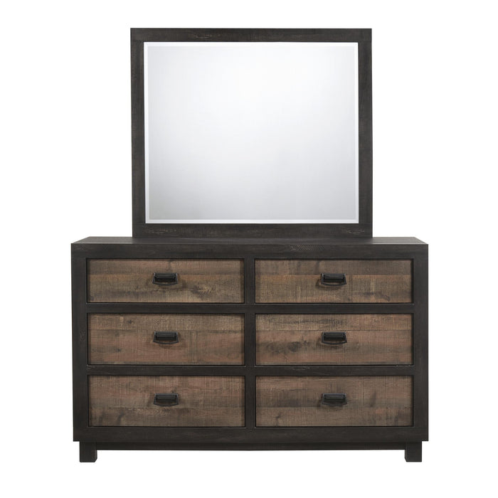 Harlington 6-Drawer Dresser w/ Mirror Set - National Furniture Liquidators