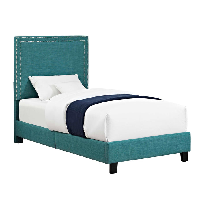 Erica Upholstered Twin Platform Bed - National Furniture Liquidators